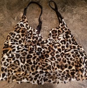 Pink leopard bralette